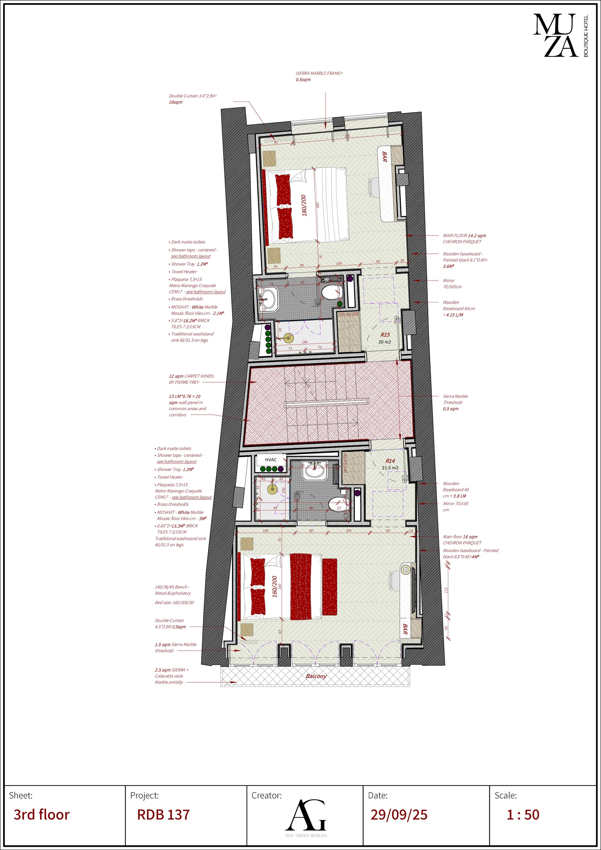 Muza Boutique hotel, Porto, Portugal — ARCHITECTURAL PLANNING (22)